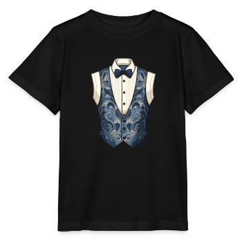 Anzug Ober Kellner Oper Weste - Stanley/Stella Kinder T-Shirt MINI CREATOR  - Schwarz - Vorne - Mikhail (115cm)