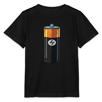 battery - Stanley/Stella MINI CREATOR Kids’ T-Shirt - black - Front - Mikhail (115cm)