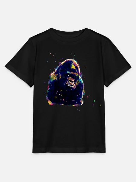 Schimpanse - Stanley/Stella Kinder T-Shirt MINI CREATOR - Schwarz