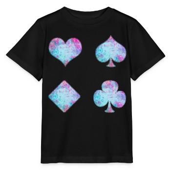 Spielkarten - Stanley/Stella Kinder T-Shirt MINI CREATOR  - Schwarz - Vorne - Mikhail (115cm)