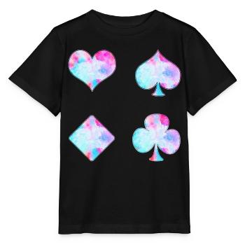 Spielkarten - Stanley/Stella Kinder T-Shirt MINI CREATOR  - Schwarz - Vorne - Mikhail (115cm)