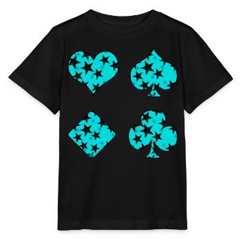 Spielkarten - Stanley/Stella Kinder T-Shirt MINI CREATOR  - Schwarz - Vorne - Mikhail (115cm)