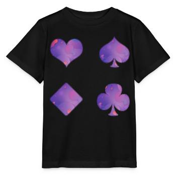 Spielkarten - Stanley/Stella Kinder T-Shirt MINI CREATOR  - Schwarz - Vorne - Mikhail (115cm)