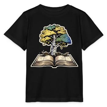 Lesen - Stanley/Stella Kinder T-Shirt MINI CREATOR  - Schwarz - Vorne - Mikhail (115cm)