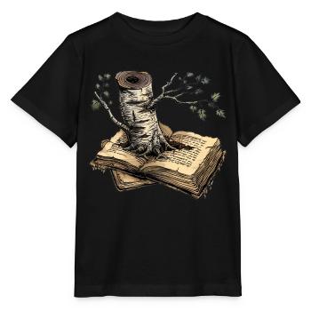Lire - T-shirt bio MINI CREATOR Stanley/Stella Enfant - noir - Devant - Mikhail (115cm)