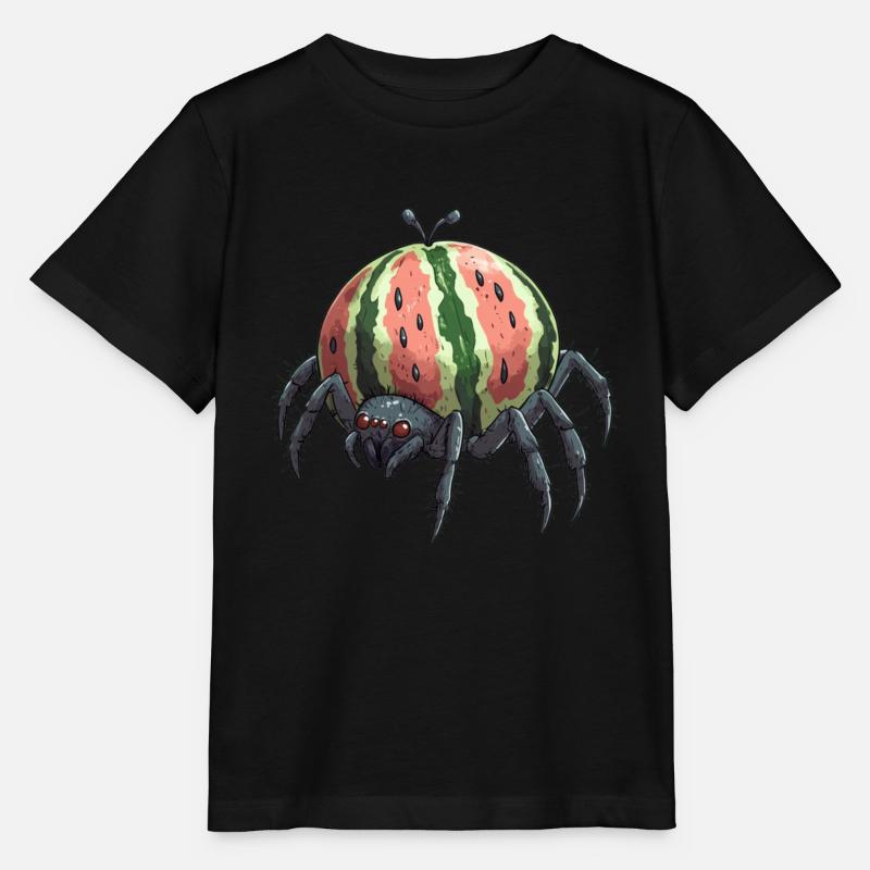 Melon Spider - Stanley/Stella MINI CREATOR Kids’ T-Shirt - black