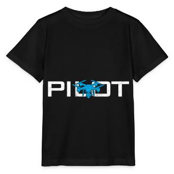 Drone Drone Drone Pilot Quadcopter - Stanley/Stella MINI CREATOR Kids’ T-Shirt - black - Front - Mikhail (115cm)