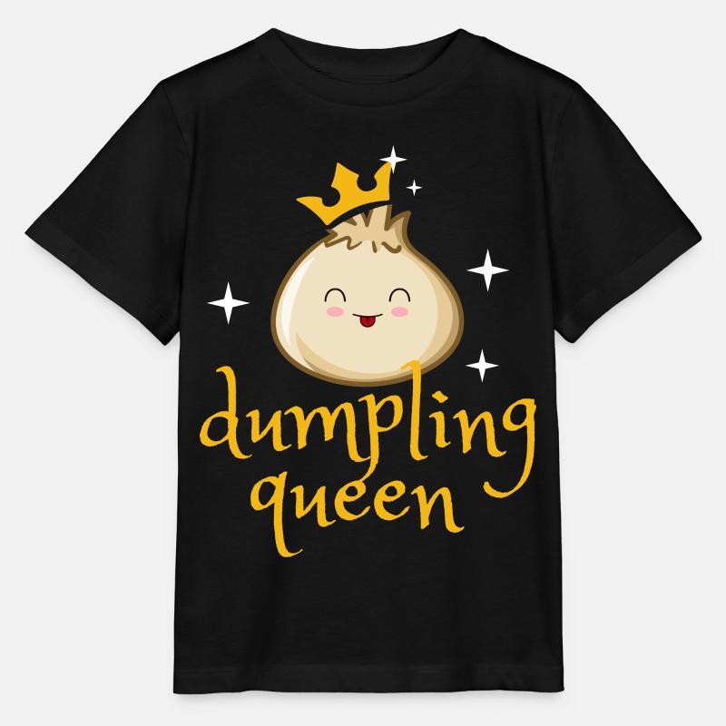 Dumpling Queen - Stanley/Stella MINI CREATOR Kids’ T-Shirt - black