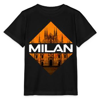 Milan Milan Italy City Skyline Home Love - Stanley/Stella MINI CREATOR Kids’ T-Shirt - black - Front - Mikhail (115cm)