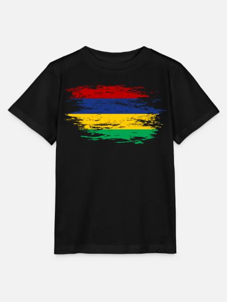Mauritius Flagge used - Stanley/Stella Kinder T-Shirt MINI CREATOR - Schwarz