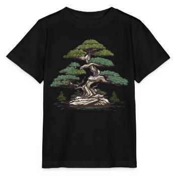 Bonsai Baum - Stanley/Stella Kinder T-Shirt MINI CREATOR  - Schwarz - Vorne - Mikhail (115cm)