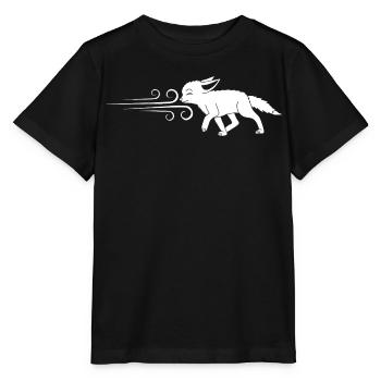 Der weiße Fuchs und der Wind - Stanley/Stella Kinder T-Shirt MINI CREATOR  - Schwarz - Vorne - Mikhail (115cm)
