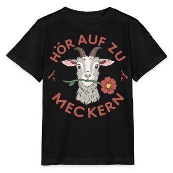 Hör auf zu meckern für eine Frau oder Mädchen - Stanley/Stella Kinder T-Shirt MINI CREATOR  - Schwarz - Vorne - Mikhail (115cm)