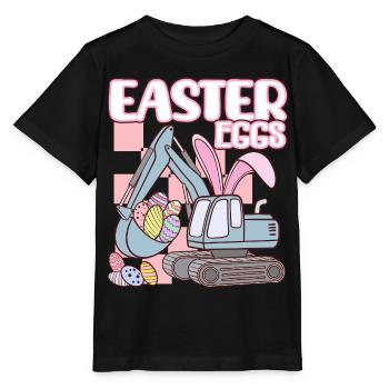 Easter eggs - Stanley/Stella MINI CREATOR Kids’ T-Shirt - black - Front - Mikhail (115cm)