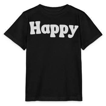 Happy - Stanley/Stella MINI CREATOR Kids’ T-Shirt - black - Front - Mikhail (115cm)