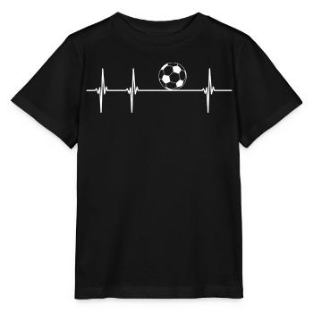 Pulsschlag Fußball - Stanley/Stella Kinder T-Shirt MINI CREATOR  - Schwarz - Vorne - Mikhail (115cm)