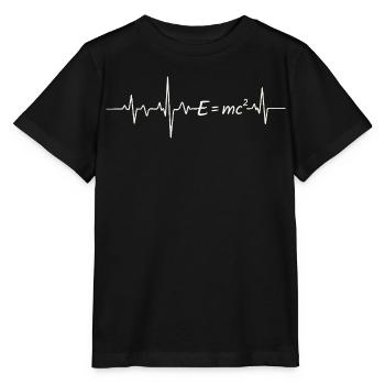 I Love Physics Theory of Relativity E=mc² - Stanley/Stella MINI CREATOR Kids’ T-Shirt - black - Front - Mikhail (115cm)