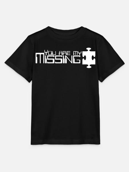 Du bist mein fehlendes Puzzleteil - Stanley/Stella Kinder T-Shirt MINI CREATOR  - Schwarz