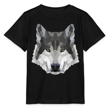POLYGON WOLF WOLVES HUSKY PACK DOG PACK PACK - Stanley/Stella MINI CREATOR Kids’ T-Shirt - black - Front - Mikhail (115cm)