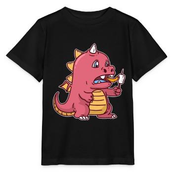 Dragon Dragon Marshmallow - T-shirt bio MINI CREATOR Stanley/Stella Enfant - noir - Devant - Mikhail (115cm)