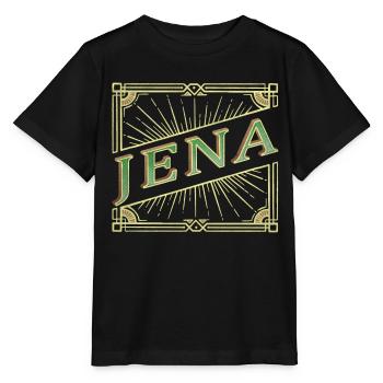 Jena Allemagne City Font Vintage Rétro - T-shirt bio MINI CREATOR Stanley/Stella Enfant - noir - Devant - Mikhail (115cm)