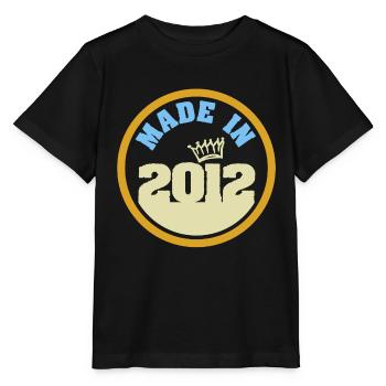 Made in 2012 - Stanley/Stella Kinder T-Shirt MINI CREATOR  - Schwarz - Vorne - Mikhail (115cm)