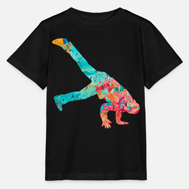 Breakdance Breakdancer PopArt - T-shirt bio MINI CREATOR Stanley/Stella Enfant - noir