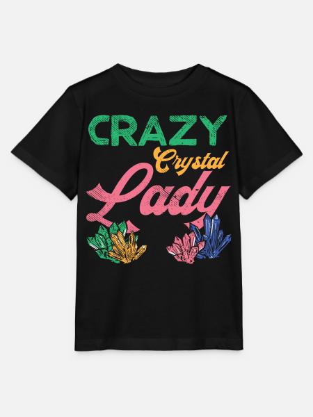 Verrückte Kristall-Dame - Stanley/Stella Kinder T-Shirt MINI CREATOR - Schwarz
