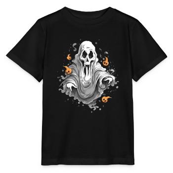 Halloween Ghost Sweet Sour Disguise - Stanley/Stella MINI CREATOR Kids’ T-Shirt - black - Front - Mikhail (115cm)