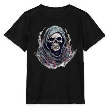 Halloween Skeleton Trick or Treat Disguise - Stanley/Stella MINI CREATOR Kids’ T-Shirt - black - Front - Mikhail (115cm)