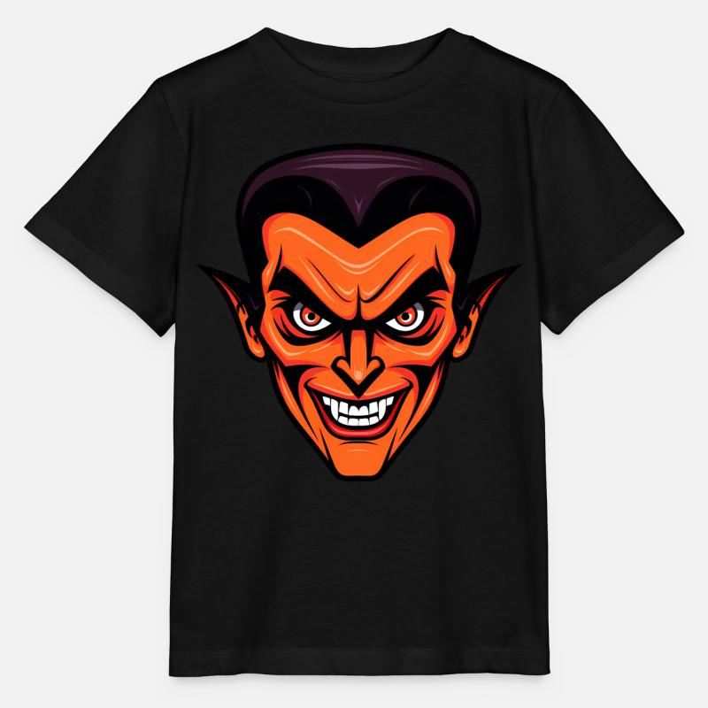Vampire mignon d’Halloween - T-shirt bio MINI CREATOR Stanley/Stella Enfant - noir