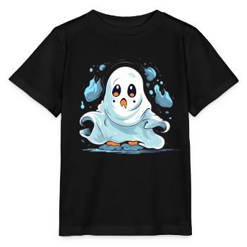 Halloween Ghost Sweet Sour Disguise - Stanley/Stella MINI CREATOR Kids’ T-Shirt - black - Front - Mikhail (115cm)