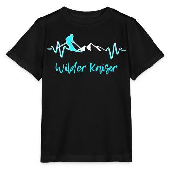Skifahren Wilder Kaiser - Stanley/Stella Kinder T-Shirt MINI CREATOR  - Schwarz - Vorne - Mikhail (115cm)