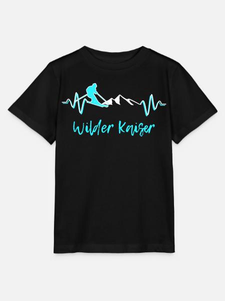Skifahren Wilder Kaiser - Stanley/Stella Kinder T-Shirt MINI CREATOR - Schwarz