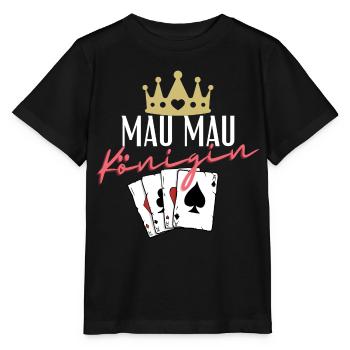 Mau Mau Königin - Stanley/Stella Kinder T-Shirt MINI CREATOR  - Schwarz - Vorne - Mikhail (115cm)