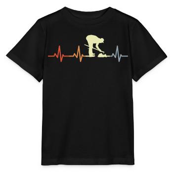 Landwirt Kardiogramm - Stanley/Stella Kinder T-Shirt MINI CREATOR  - Schwarz - Vorne - Mikhail (115cm)