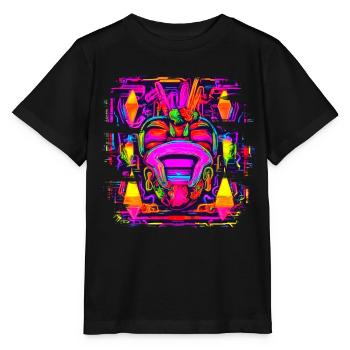 Neon Style UV House Party - Stanley/Stella Kinder T-Shirt MINI CREATOR  - Schwarz - Vorne - Mikhail (115cm)