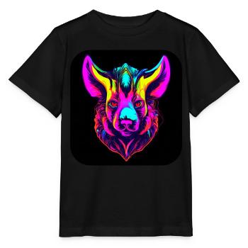 Neon Motiv Leuchtend UV House Party - Stanley/Stella Kinder T-Shirt MINI CREATOR  - Schwarz - Vorne - Mikhail (115cm)