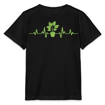 Gärtner herzschlag garten gärtnerei gartenarbeit - Stanley/Stella Kinder T-Shirt MINI CREATOR  - Schwarz - Vorne - Mikhail (115cm)