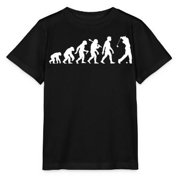 Golf Evolution for Men and Boys Retro Golfers - Stanley/Stella MINI CREATOR Kids’ T-Shirt - black - Front - Mikhail (115cm)