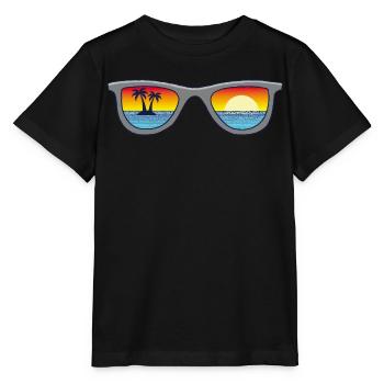 Sonnenbrille und Paradies - Stanley/Stella Kinder T-Shirt MINI CREATOR  - Schwarz - Vorne - Mikhail (115cm)