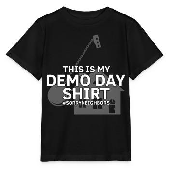 Démolition et rénovation de maisons - T-shirt bio MINI CREATOR Stanley/Stella Enfant - noir - Devant - Mikhail (115cm)