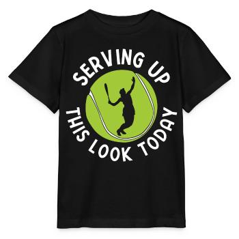 Tennisplatz Spruch Für Tennis - Stanley/Stella Kinder T-Shirt MINI CREATOR  - Schwarz - Vorne - Mikhail (115cm)