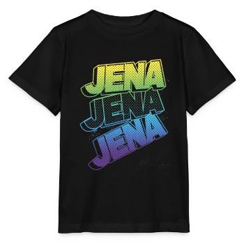 Jena Allemagne City Font Skyline Accueil - T-shirt bio MINI CREATOR Stanley/Stella Enfant - noir - Devant - Mikhail (115cm)