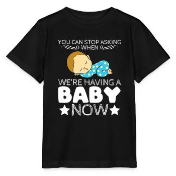 Title of tee-shirt de parentalité grossesse: - T-shirt bio MINI CREATOR Stanley/Stella Enfant - noir - Devant - Mikhail (115cm)