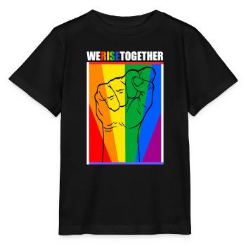Nous nous élevons ensemble legal liberté coloré - T-shirt bio MINI CREATOR Stanley/Stella Enfant - noir - Devant - Mikhail (115cm)