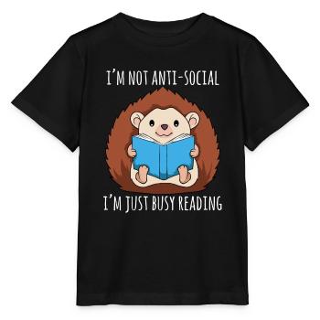 Süßes Tier-Tee für Tierliebhaber Für alle, die - Stanley/Stella Kinder T-Shirt MINI CREATOR  - Schwarz - Vorne - Mikhail (115cm)