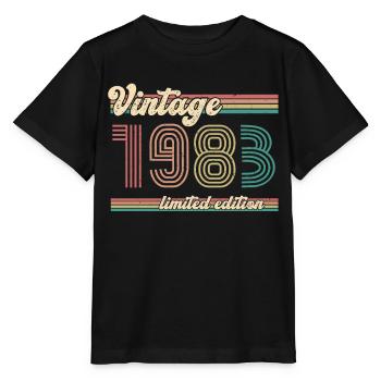 ST 1983 Vintage édition limitée - T-shirt bio MINI CREATOR Stanley/Stella Enfant - noir - Devant - Mikhail (115cm)