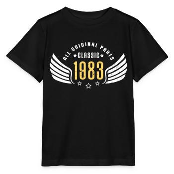 Ailes classiques 1983 - T-shirt bio MINI CREATOR Stanley/Stella Enfant - noir - Devant - Mikhail (115cm)