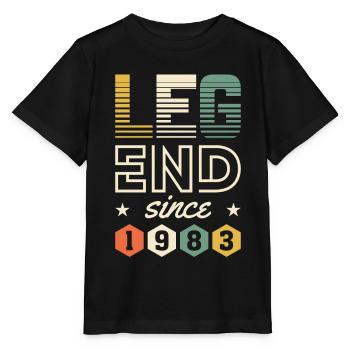 Légende depuis 1983 - T-shirt bio MINI CREATOR Stanley/Stella Enfant - noir - Devant - Mikhail (115cm)